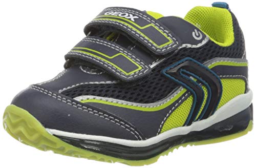 Geox B Todo Boy A, Zapatillas Bebé-Niños, Azul (Navy/Lime C0749), 21 EU