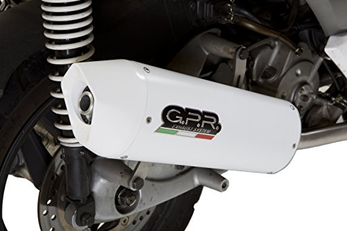 GPR - Escape Exhaust System - Serie SCOM.194.ALB - Sistema completo homologado para scooter Kymco Superdink 125 I.E. 2009/14 - Línea Albus Ceramic