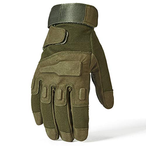 Guantes de Moto Dedo Completo Poliéster Transpirable Airsoft Combate Equipo de protección Trabajo al Aire Libre Ciclismo Guantes de Carreras