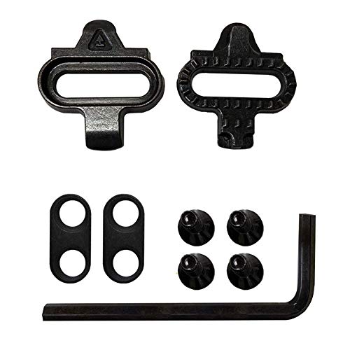 Hainice Bicicleta de Grapas del Conjunto, Compatible con Look Delta Pedales, Pedal Lock Kit SPD férula Equipo de Ciclo de Ciclo al Aire Libre - Negro