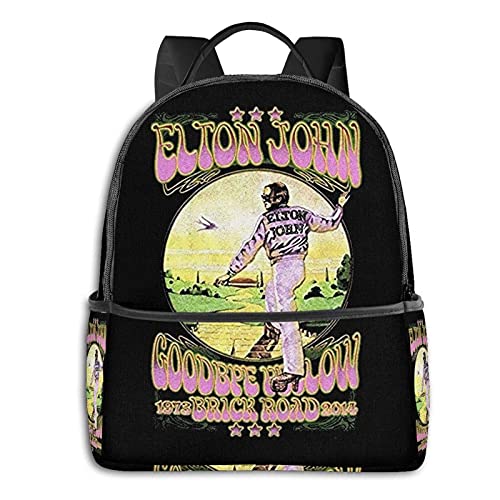 Hdadwy John Tour-Farewell Yellow Brick Road Unisex-Adult Core BackpackMochila básica de Viaje para la Escuela Mochila Resistente al Agua