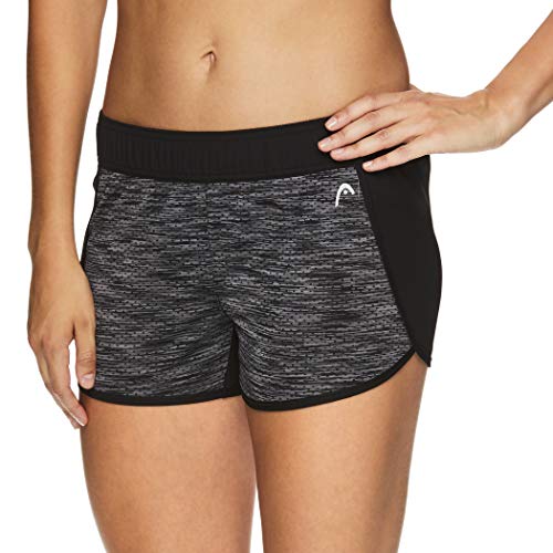 HEAD Women's Athletic Workout Shorts - Polyester Gym Training & Running Short