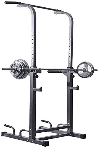 HSGAV Rack Sentadilla Soporte Estante,Ajustable Barra Levantamiento Pesas Gimnasio MAX 200 KG Acero