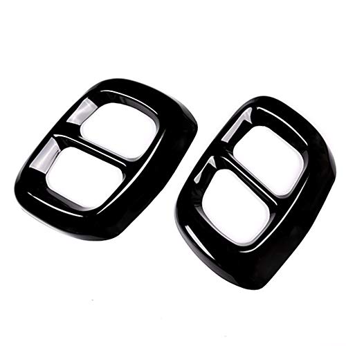 HUANGRONG 2pcs / Sets Negro Brillante de Plata Tubo de Escape Consejos Cubierta for el Mercedes Benz GLA X156 2015-2018 Automóvil Garganta Trasera Caja (Color : Black)