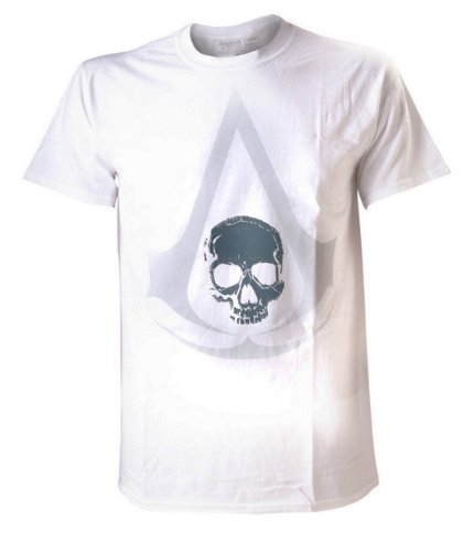 Import Europe - Camiseta Blanca Crest Assassin's Creed IV: Black Flag, Talia Xl