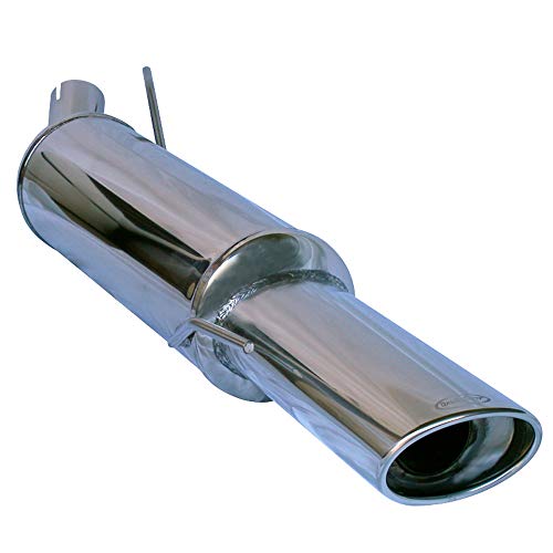 InoXcar WGO.18.120 Silenciador Trasero de Acero Inoxidable, 120 x 80 mm