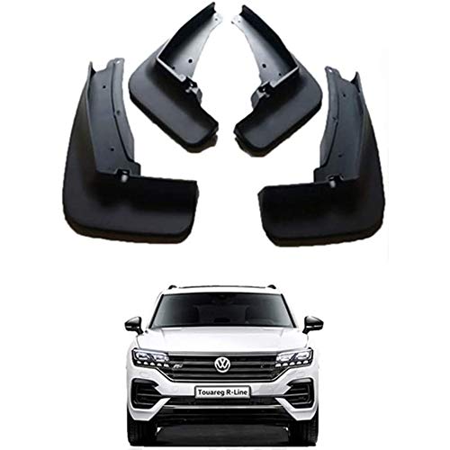 KLMP 4 Faldones De Guardabarros Negros Delanteros Y Traseros para Volkswagen-Volkswagen Tayron/T-roc/L Tiguan/T-Cross/C-Trek Series 2016-2020,Tiguan R Line 2019