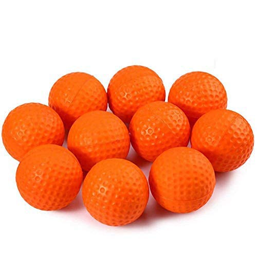 Kofull Pelotas de Golf de Espuma de Poliuretano, para Interior y Exterior, para Entrenamiento de Pelotas de Entrenamiento Suaves para niños, Pelotas de Juguete para Mascotas para diversión,Naranja