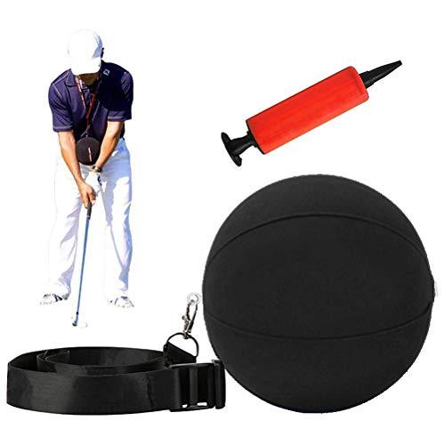 Kohyum Bola inteligente ajustable inflable Entrenador de swing de golf Ayuda de entrenamiento Equipo de ejercicio de golf Golf Pelota de impacto inteligente Ayuda para entrenador de