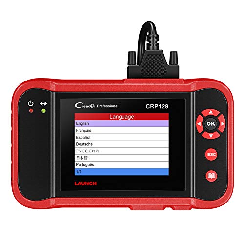 LAUNCH Creader CRP129 Lector de código OBDII escáner escáner Herramienta de diagnóstico con Motor/transmisión/ABS/Airbag Sistema de Prueba y EPB/SAS/Oil Reset Functions