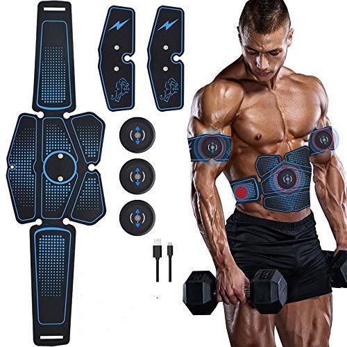 Lixada Estimulador Muscular Definitivo EMS 15/32pcs Entrenador de Cadera Equipo de Entrenamiento para Fitness Ejercicio Muscular (Azul)