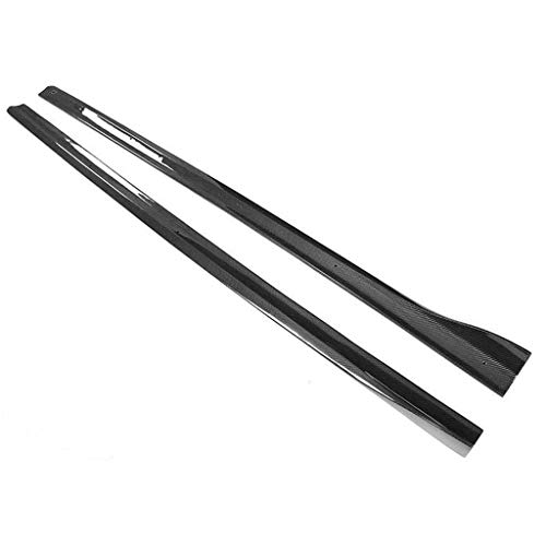 LY-QCYP Faldones Laterales de Coche, Aptos para Audi A3 S-Line S3 Hatchback 2014-2017 Fibra de Carbono Faldón Lateral Extensiones Rocker Paneles 2pcs