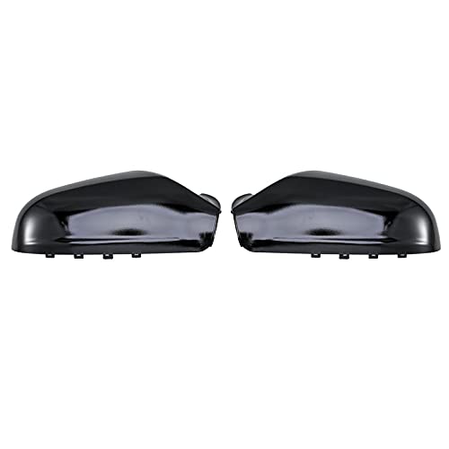 LYAKK Un par de Cubiertas de Espejo retrovisor Negras Brillantes, para Opel Astra h 2004 2005 2006 2007 2008 2009 Cubiertas de Espejos retrovisores Accesorios de Coche-Negro Brillante