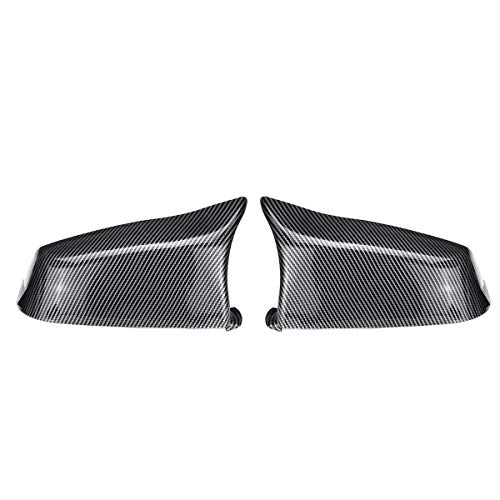 MADAENMJ Página Retroview Espejo Cubierta, para E60 E61 F10 F11 F01 F02 2008-2013 Retrovisor Reemplazo De Espejo Retrovisor 2PCS M,Carbon Fiber Look