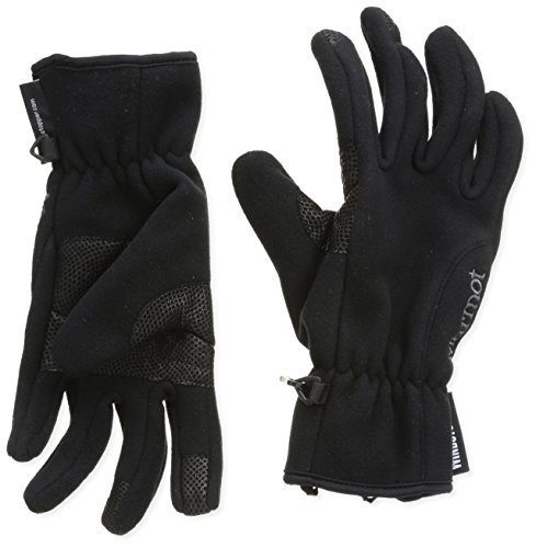 Marmot Wm's Windstopper Glove Guantes vellón, cálidos, a Prueba de Viento, Repelente al Agua, para Exteriores, Ciclismo, Correr, Mujer, Black, S