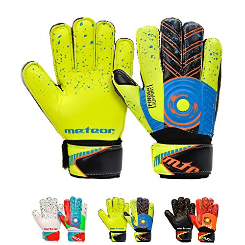 meteor Guantes Portero Goalkeeper Gloves Entrenamiento Futbol Equipacion fútbol niños niños - protección para los Dedos Defence