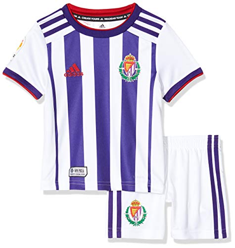 Minikit oficial 1ª equipación del Real Valladolid C.F. Temporada 2019/2020, Talla 98