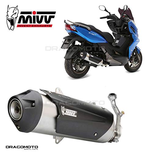 Mivv C.KY.0017.K KYMCO K-XCT 300 2012 / 2016 ESCAPE COMPLETO 1X1 ACERO INOXIDABLE