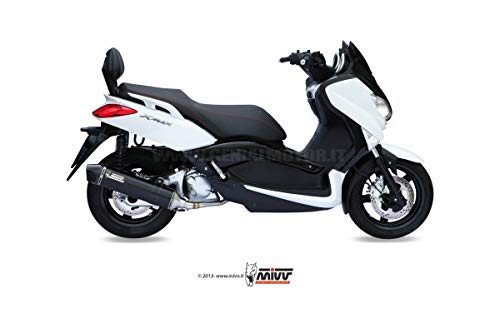 Mivv Y.040.LBSC YAMAHA X-MAX 250 2006 / 2016 ESCAPE COMPLETO 1X1 STRONGER STEEL BLACK