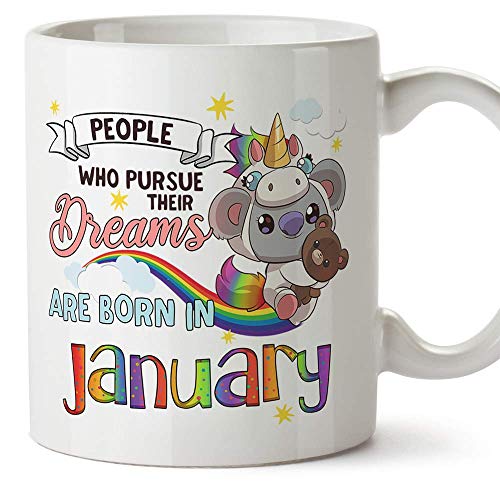 MUGFFINS Taza - Cumpleaños Koala Enero (en inglés)