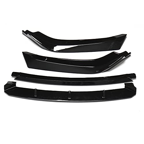 NADAENQ Kit Kit Spoiler, para Honda para la limusina cívica 4dr 2016-2018 4pcs Coche Delantero Divisor de Labio Difusor Protección de Parachoques,B