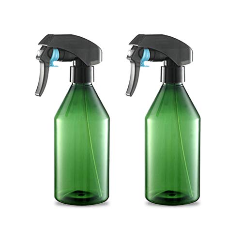 N/F Dzmuero Botella de Spray Vacías Plástico,2pcs Botellas de Spray,Spray Pulverizador Agua de Gatillo,Bote Spray Pulverizador para Plantaspara Plantas, Lejía, Limpieza, Jardinería y Cocina(Verde)