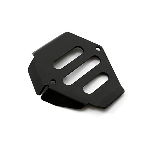 NLLeZ 1pc Motorcycle Black Silver Aluminio Escape Folleta Protector Protector Guard para B-M-W R-1200GS 2009 2007 2010 2011 2012 R Ninet (Color : Negro)