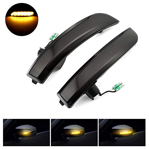 Panthem 2 luces intermitentes dinámicas para espejo retrovisor para F-ord Kuga Ecosport 2013-2018.