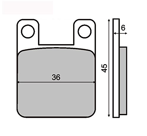 pastillas de freno Organica trasero compatible con FANTIC Trial 307 1991-1991