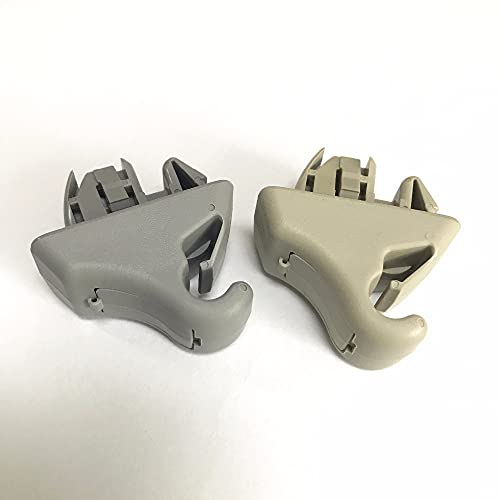 PiLiHuo Gris/Beige Car Sun Visor Hook Clip Soporte de Clip/Ajuste para -Mitsubishi Pajero Montero MK3 2000-2006 V73 V77 V93 V97 / MR779704 MR779705 MR779705 (Color Name : Beige)