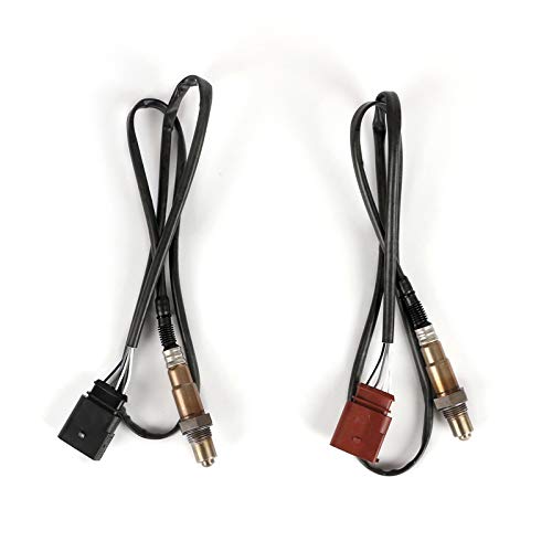 POQAQ 4 Cables Sensor de oxígeno Trasero Delantero Ajuste para VW Volkswagen Jetta Golf Beetle Audi TT