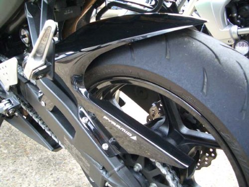 Pyramid Plastics para Kawasaki ZX6-R Hugger Negro Brillante 2007> 2009 | 073230B