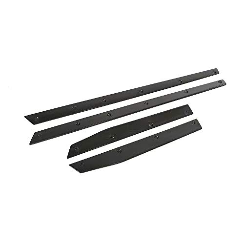 QCYP Faldones Laterales automóvil adecuados para Volkswagen VW Golf 7 7.5 GTI R R-Line Hatchback Negro Fibra de Carbono CF Extensiones del alerón carrocería 2014-2018