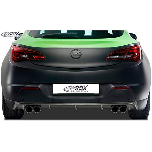 RDX Race Diseño rdha069 de D trasero delantales Enfoque 'Difusor' GTC 2009 – 2015 No Incluidas. OPC (para doble escape) (Pur), Negro