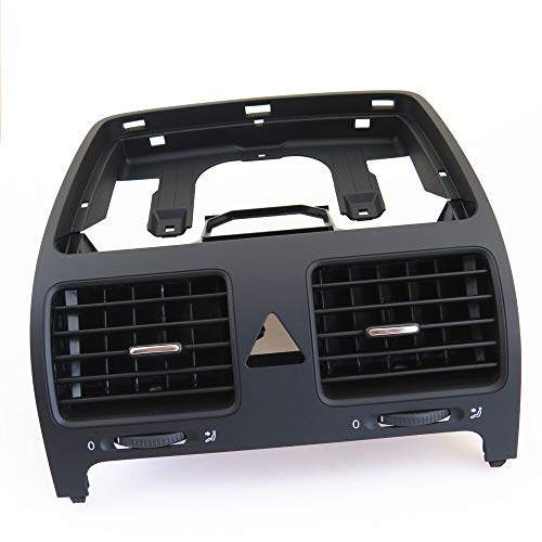 Rejilla De Aire Delantera Ventilación De CA Interi Cuadros de mando central A / C Salida de aire rejillas de aire acondicionado de escape Boquilla Compatible con VW Golf MK5 Jetta MK5 conejo 1KD 819 7