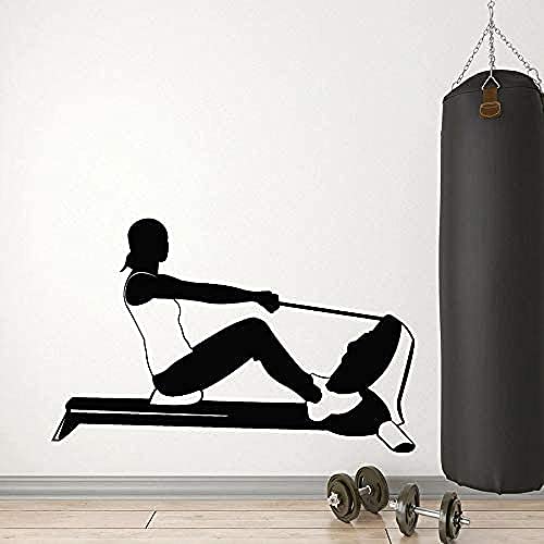 religiosas, para gimnasio, deportes de remo, chicas, Fitness, estilo de vida saludable, pegatinas de vinilo para pared, dormitorio, decoración del hogar, culto 87X57CM