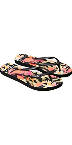 RIP CURL Women Northshore Flip Flop TGTF79 - Black Flip Flops - 37