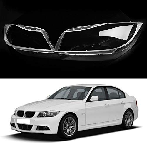 RKRXDH 1 par de Coches de xenón Faros de Cristal Cubierta de la Lente de la lámpara en Forma for el 3 de BMW E90 E91 Linterna del Coche Cubierta de la Lente BMW Rejilla de luz antiniebla