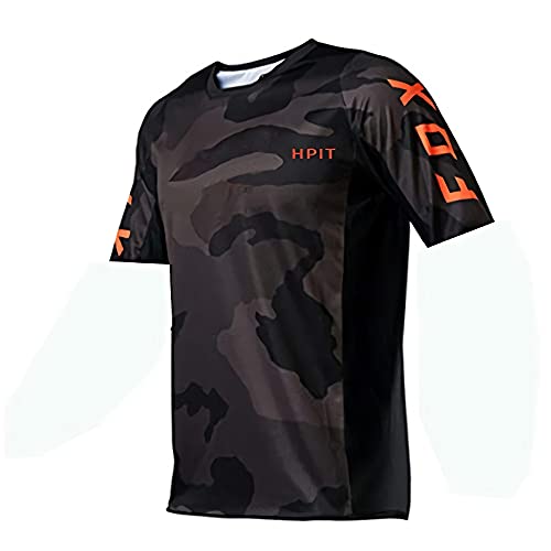 Ropa de Ciclismo Indoor para Hombre, Maillot de Enduro de MTB, Maillot de Ciclismo de montaña para de MTB, Maillot de Hpit Fox, Maillot de Ciclismo de montaña de Campo traviesa, Estampado M