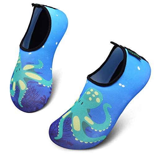 SAGUARO Escarpines Niño Niña para Buceo Snorkel Surf Natación Piscina Vela Mares Rocas Río Zapatos para Agua Bebe Calzado Playa Zapatillas Deportes Acuáticos(068 Azul, 20/21 EU)