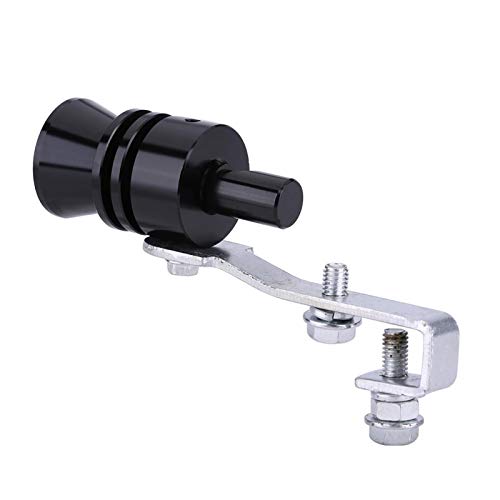 Silbato de simulación de sonido turbo, silbato de aluminio universal para coche, válvula de escape con llave pequeña y tornillo(M)