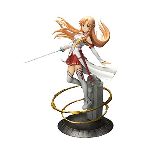 siyushop Sword Art Online Asuna AinCrad Ani Statue Figura - Escultura Altamente Detallada - Equipado con Armas - Alta 21.5cm (versión No Original)