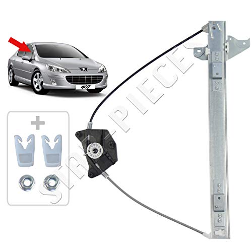 Starkit Performance - Mecanismo elevalunas eléctrico delantero derecho passager para Peugeot 407 Sedán y Break SW de 2004 a 2011.