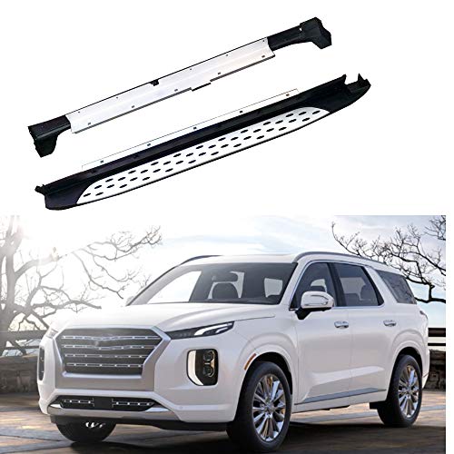 Tablero de aluminio para Hyundai Palisade 2019 2020 lado paso nerf bar proteger lado de los pedales de la barra lateral escaleras laterales