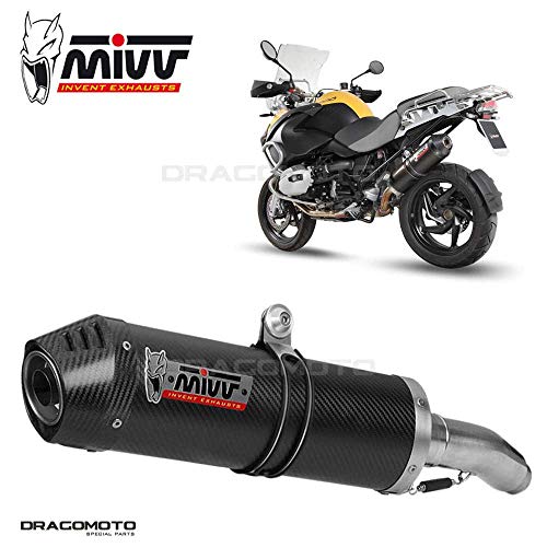 TUBO ESCAPE MIVV BMW R 1200 GS OVAL CARBONO CC 2010 2011 2012