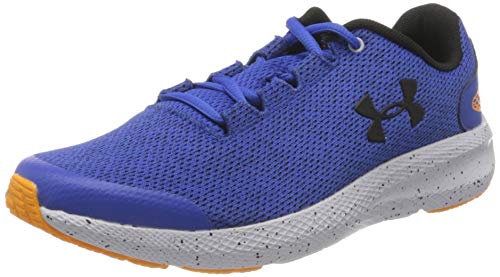 Under Armour Grade School Charged Pursuit2 TWST, Zapatillas para Correr de Carretera, Emotion Blue White Negro 500, 39 EU