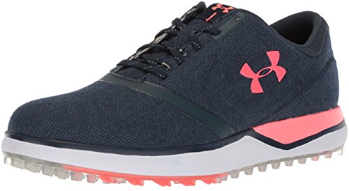 Under Armour Women's Performance SL Sunbrella Golf Shoe, Midnight Navy (400)/Brilliance, 7