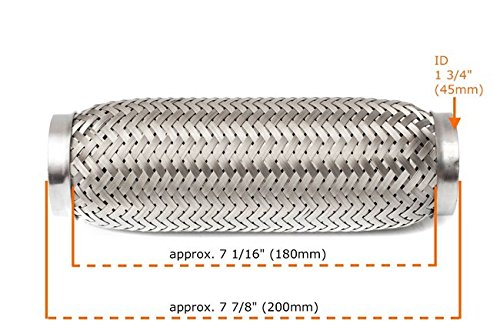 Universal Flamm- Tubo flexible para pantalones (180 mm, 45 x 200 mm)