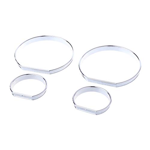 VAILANG Chrome Gauge Dash Dial Rings Bisel Trim Velocímetro AC M-Tech para BMW E46 M M3 Chrome Gauge Dial Rings Set Silver