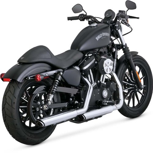 Vance and Hines redondo doble oblicuo 3 pulg. Slip-on Escape para Harley Davidson 2014-